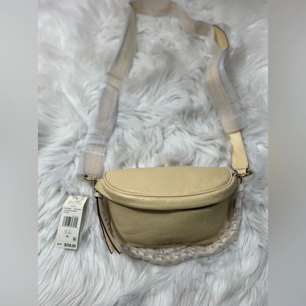 Michael Kors Cream Crossbody Belt Bag